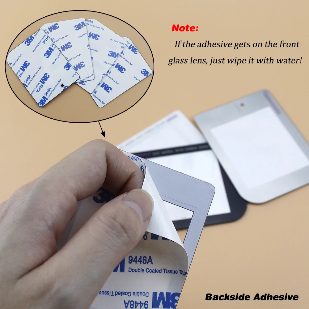 Lente de pantalla de cristal para Nintendo Gamenoy GB, pantalla LCD IPS de Alta Luz Para Classic GB DMG GBO, cubierta protectora de 2,6 pulgadas, 1 unidad - imagen 3