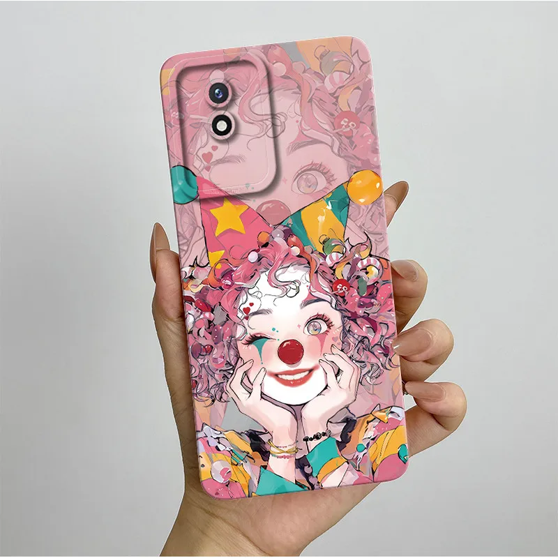 Para Vivo Y02 Y02A Y02T funda de teléfono moda estilo estético suave silicona líquida a prueba de golpes funda protectora trasera antideslizante Fundas - imagen 5