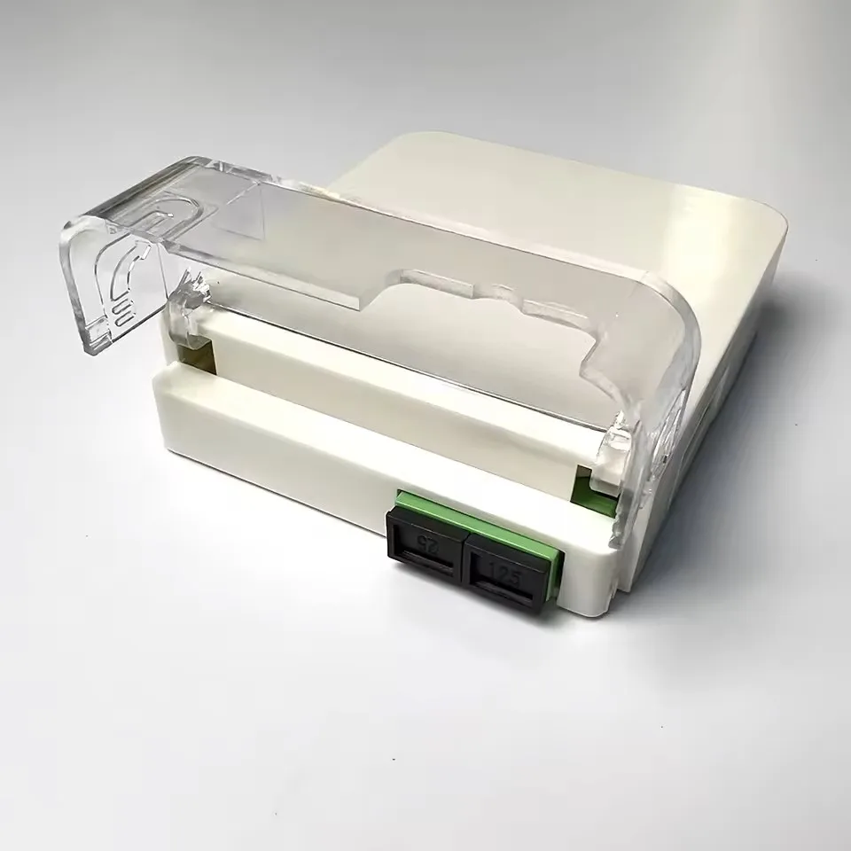 Enchufe de fibra óptica Puertos SC dúplex Caja de fibra de 2 núcleos con cubierta transparente para comunicación en red - imagen 3