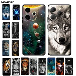 Funda de TPU suave Para Infinix Hot 40 Pro / 40i/40, carcasa de silicona, Lobo, León, Tigre, Funda Para Infinix Hot 40i / Hot40