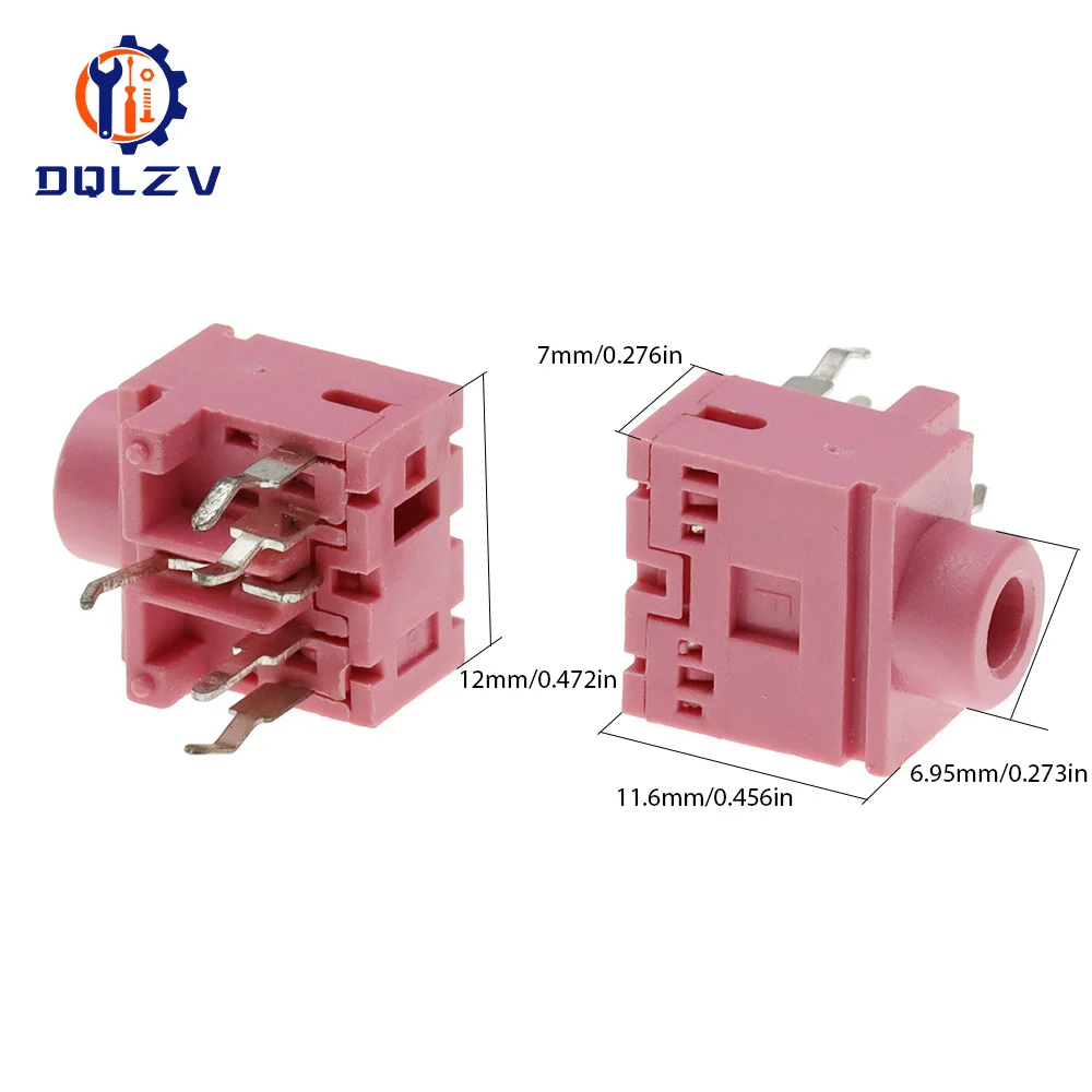 Conector de Audio para auriculares PJ317, conector hembra estéreo 3,5, 5 pines, 3,5 MM, PJ-317 - imagen 5