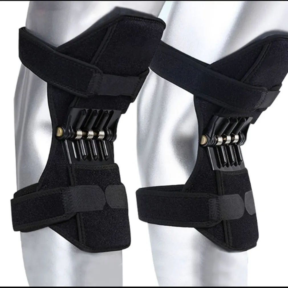 Rodilleras de soporte para articulaciones, rodilleras antideslizantes transpirables, alivio del dolor para rodilla, estabilizador de fuerza de resorte, protección de piernas, 1 par - imagen 3