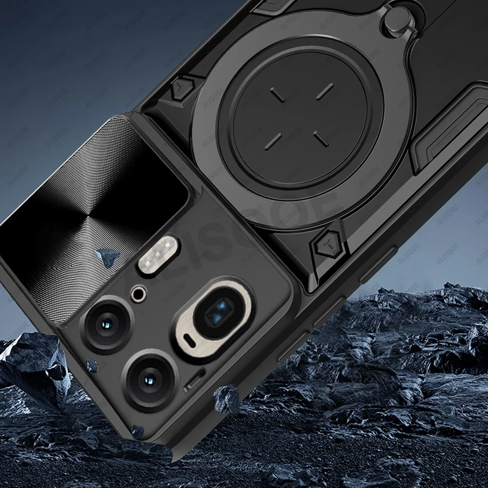 Para Motorola Edge 50 Ultra funda deslizante cámara anillo soporte cubierta para Motorola Moto Edge 50 Ultra Capa soporte a prueba de golpes Armor Funda - imagen 4