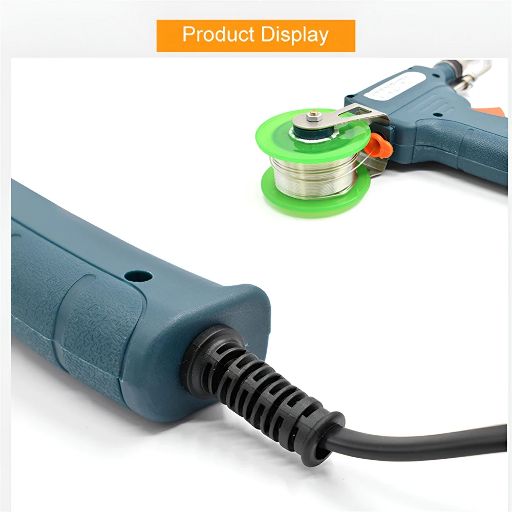 Kit de soldador eléctrico semiautomático, herramientas de soldadura con ventosa de punta de pistola de estaño, 60W, 220V, herramienta de reparación de soldadura, soldador eléctrico - imagen 4