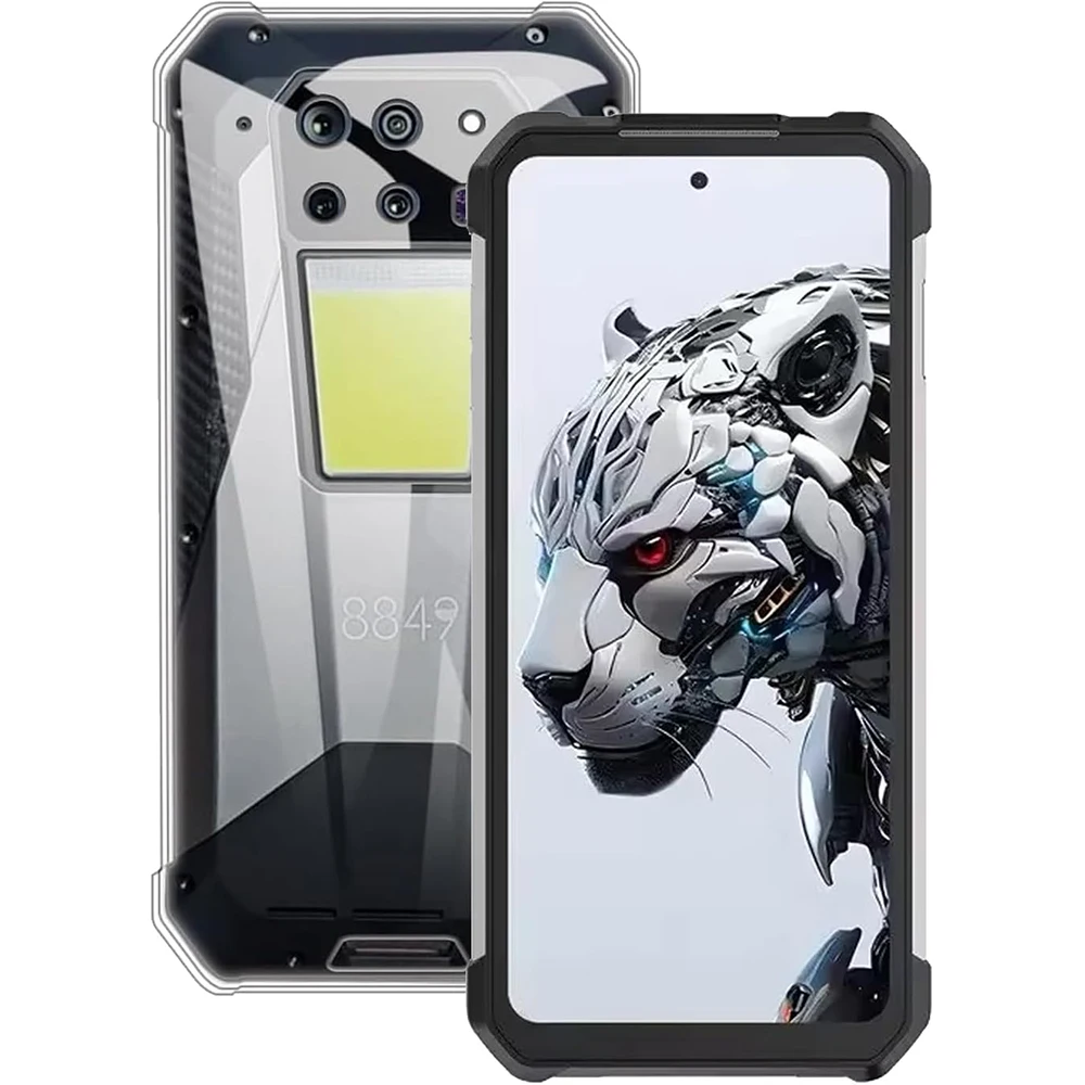 Funda de vidrio templado para Unihertz Tank 3 Pro, transparente, suave, TPU, a prueba de golpes - imagen 4