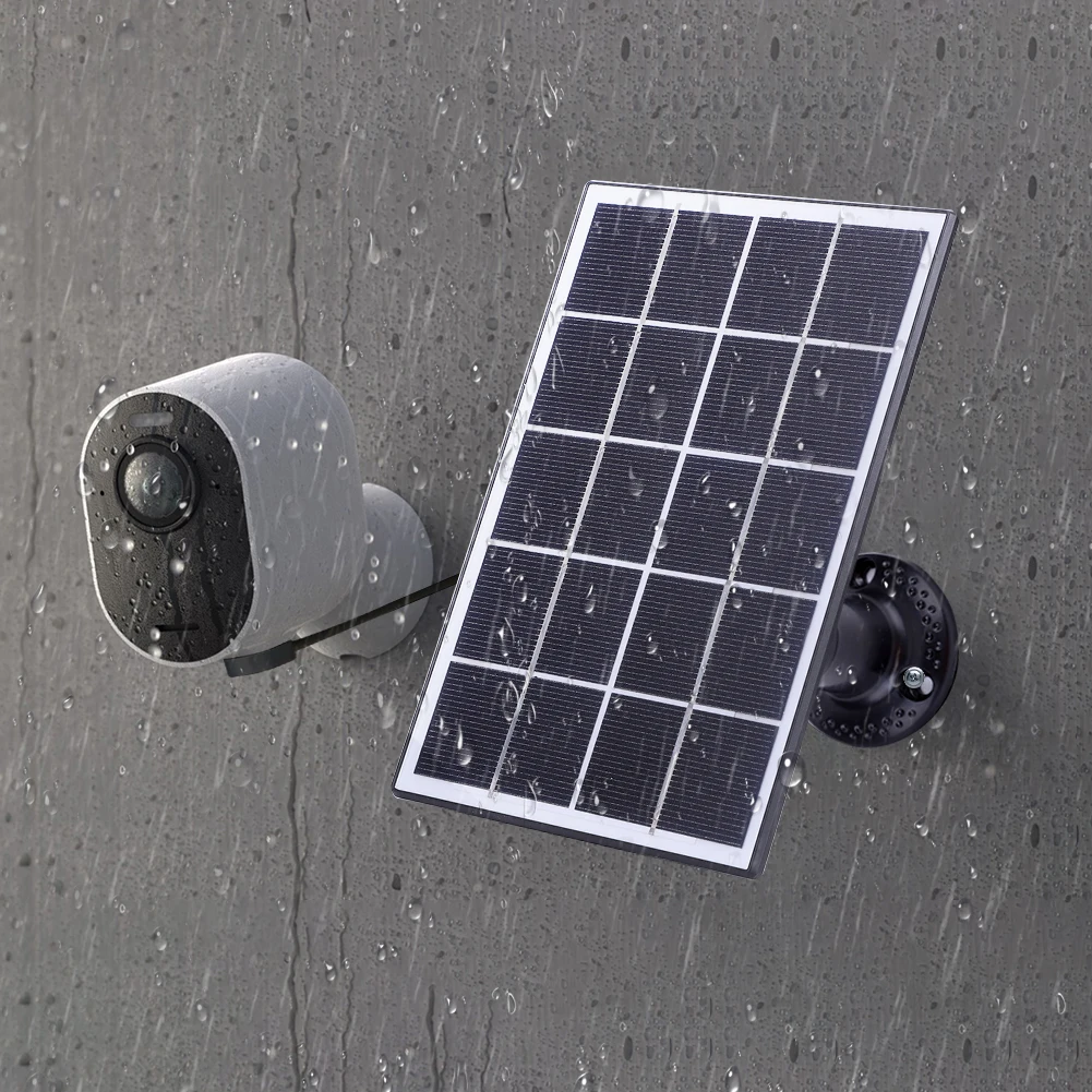 Panel de carga Solar de 5V y 10W, cargador de Panel Solar para cámara impermeable IP65, Cable de 9,8 pies/3M para Arlo Ultra/Ultra 2/Pro 5S/Pro 4/Pro 3 - imagen 4