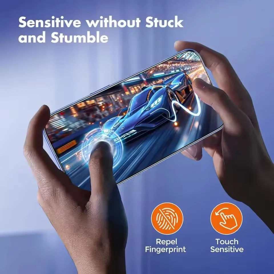 5 uds HD fácil de instalar vidrio templado sin polvo para iPhone 17 Pro Max 17 Air 17 Pro 16 Plus 15 14 11 XR SE Protector de pantalla - imagen 3