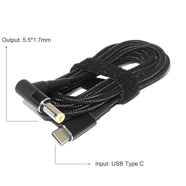 USB C to 5.5-1.7mm