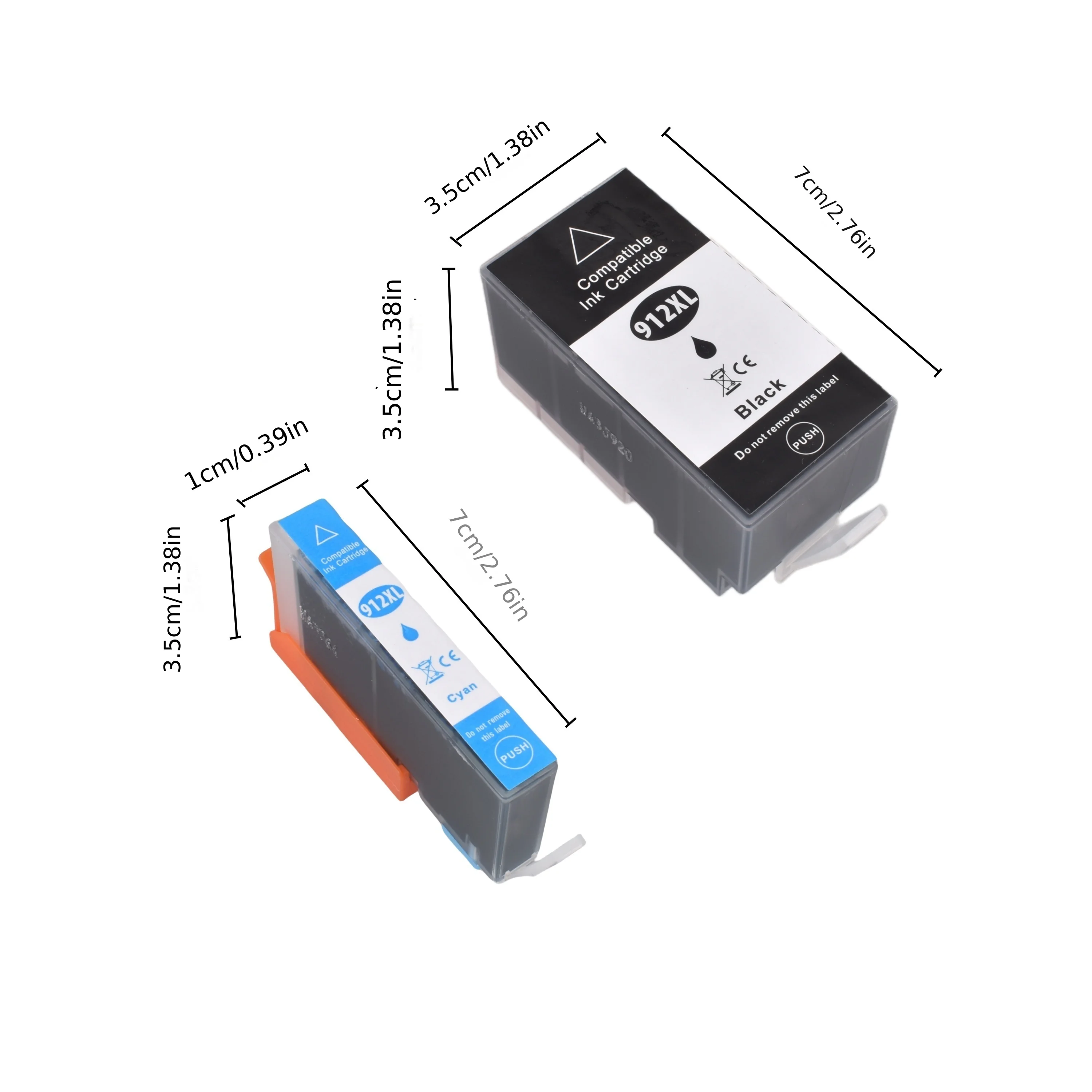 Cartucho de tinta Compatible 912XL para impresoras HP OfficeJet 8010 8012 8013 8014 8015 8018 8020 8022 8023 8024 8025 8026 8028 8035 - imagen 4