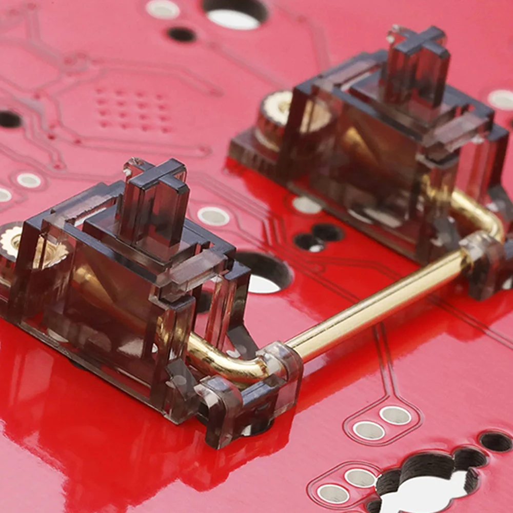 Everglide-tornillo Pcb chapado en oro, estabilizador para teclado mecánico, cristal V3, transparente, negro, BM60, BM65, GMK67, GH60 - imagen 2