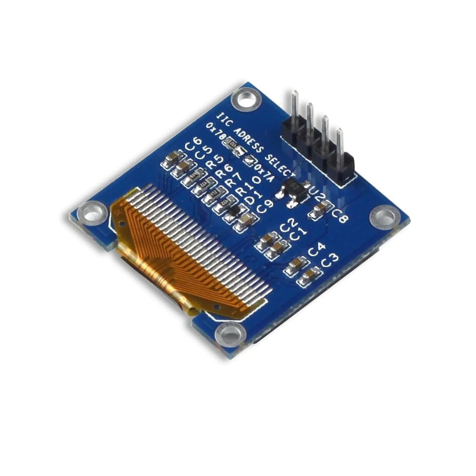 Módulo de pantalla LED de 4 pines de 0,96 pulgadas I2C IIC 128x64 SSD-1306 3.3V-5V - imagen 4