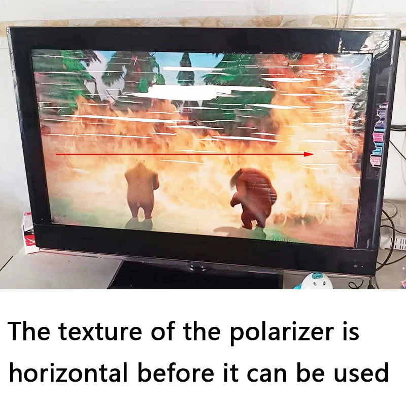 Película Polarizadora 32″ 0° Brillo – Filtro Antigolpes TV LED/LCD - imagen 2