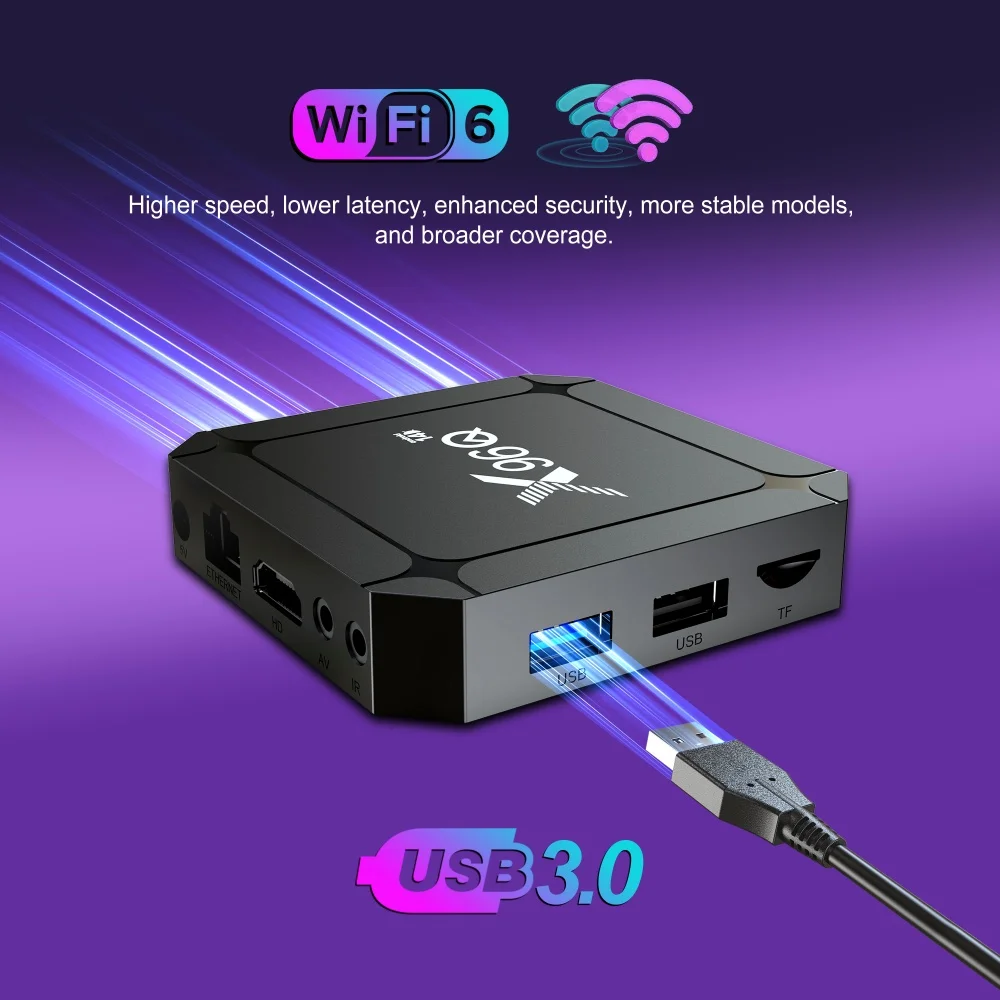 X96Q TV Box Android 14 RK3518 asistente de voz reproductor multimedia de transmisión para decodificador de TV de Internet - imagen 5