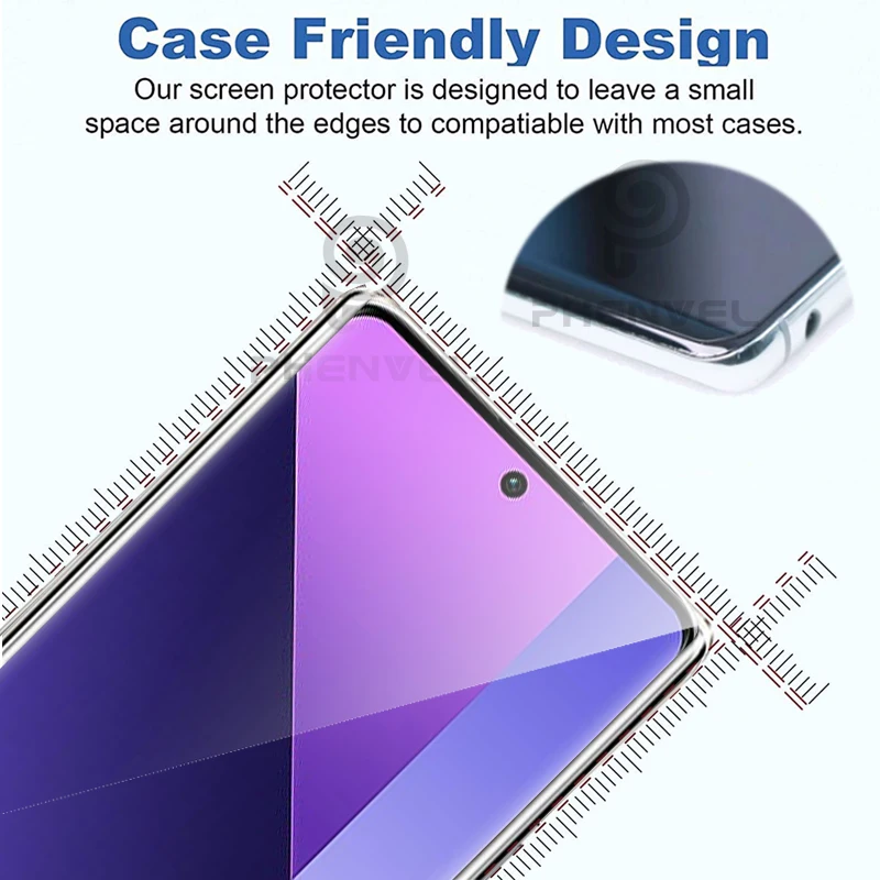 Vidrio Protector 3D para Xiaomi Redmi Note 13 Pro Plus Protector de pantalla con pegamento completo para Note13 Pro + película templada antirotura - imagen 4