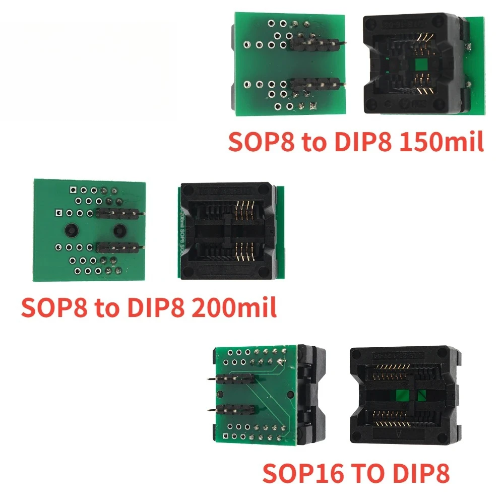 Módulo convertidor de enchufe adaptador de Clip de prueba SOP8 SOP8 a DIP8 150mil 200mil soporte de prueba IC - imagen 2