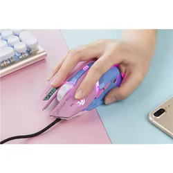 NUEVO ratón para juegos con retroiluminación LED, accesorio para computadora, ratón de computadora con cable Breathing D.VA Reaper, adecuado para jugadores de PC Overwatch.