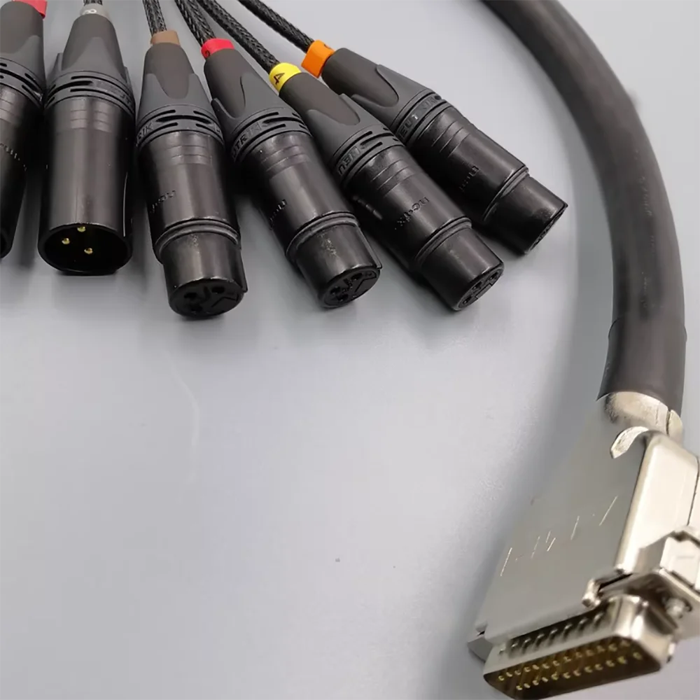 Línea trenzada de señal digital a analógico AES/EDU 1m DB25 a 8 - imagen 4