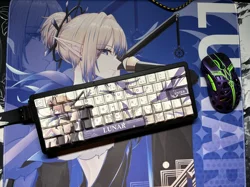 Teclas PBT Perfil Cereza Tema Lunar Anime para Teclado Mecánico