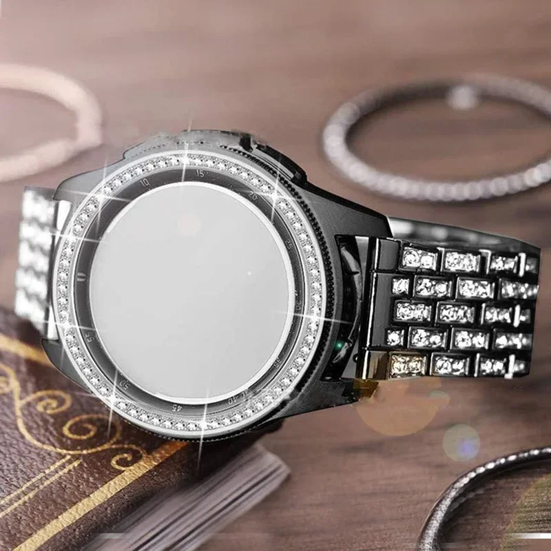 Correa de diamante para Samsung Galaxy Watch 7/FE/6/5/pro/4/Classic/Active 2, pulsera de Metal de 20mm y 22mm, correa Amazfit GTR 4/GTS 4/2/2e/3 - imagen 4