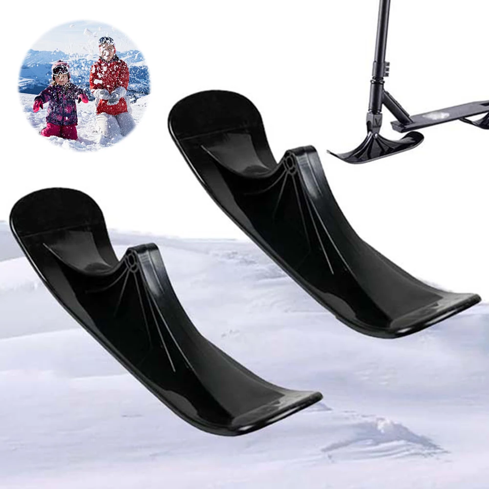 1 par de trineo de esquí, tabla de esquí, patinete de esquí para nieve, trineo de esquí, Scooter de esquí para niños, accesorios al aire libre - imagen 4