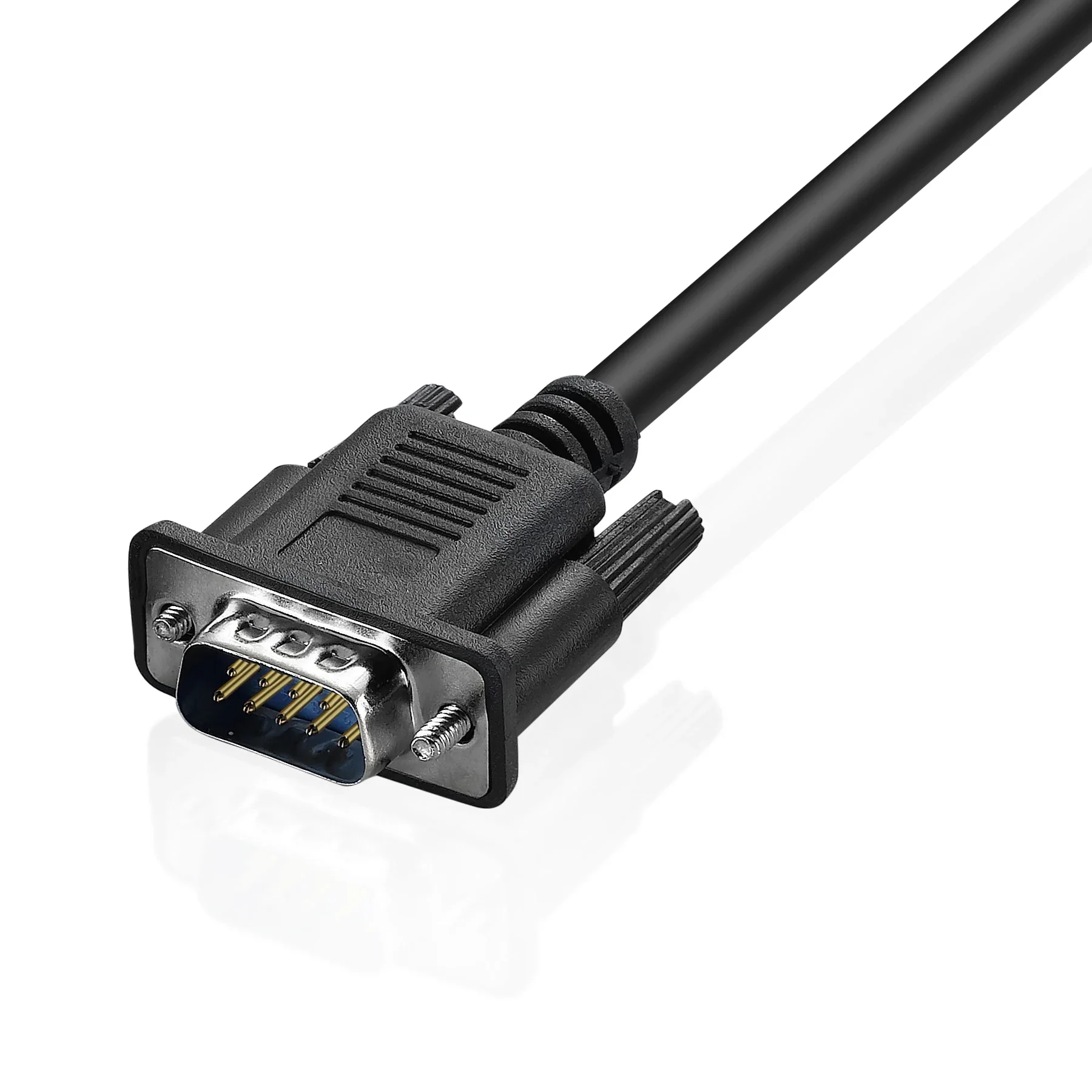 DB9 9Pin Serial RS232 Cable de extensión Macho Hembra 1.5m 3m 5m 10m Negro OD5.0 - imagen 5