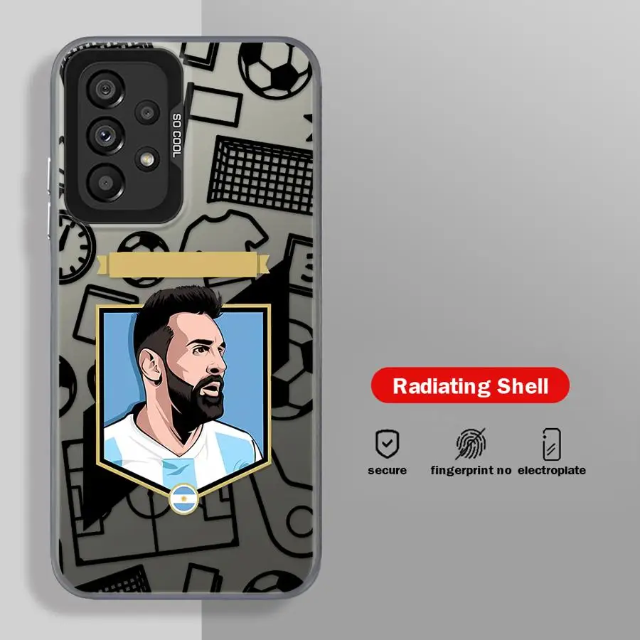 Funda blanda para Samsung Galaxy A55 A73 A53 A71 A52 A72 A26 A36 A51 A56 A35 A54 Cool Football Sports Man - imagen 5