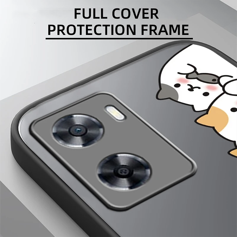 Funda translúcida esmerilada para OPPO X5, X3, A54S, A5, A94, A16, A53S, A57, A74, A72, A96, A98, A78, 5G - imagen 4