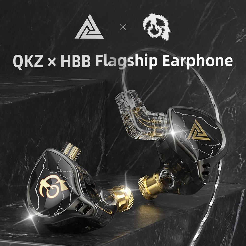 QKZ X HBB auriculares intrauditivos con nombre, auriculares con cable, auriculares HIFI IEMs, auriculares hi-res, Audio, música, juegos, Original - imagen 4
