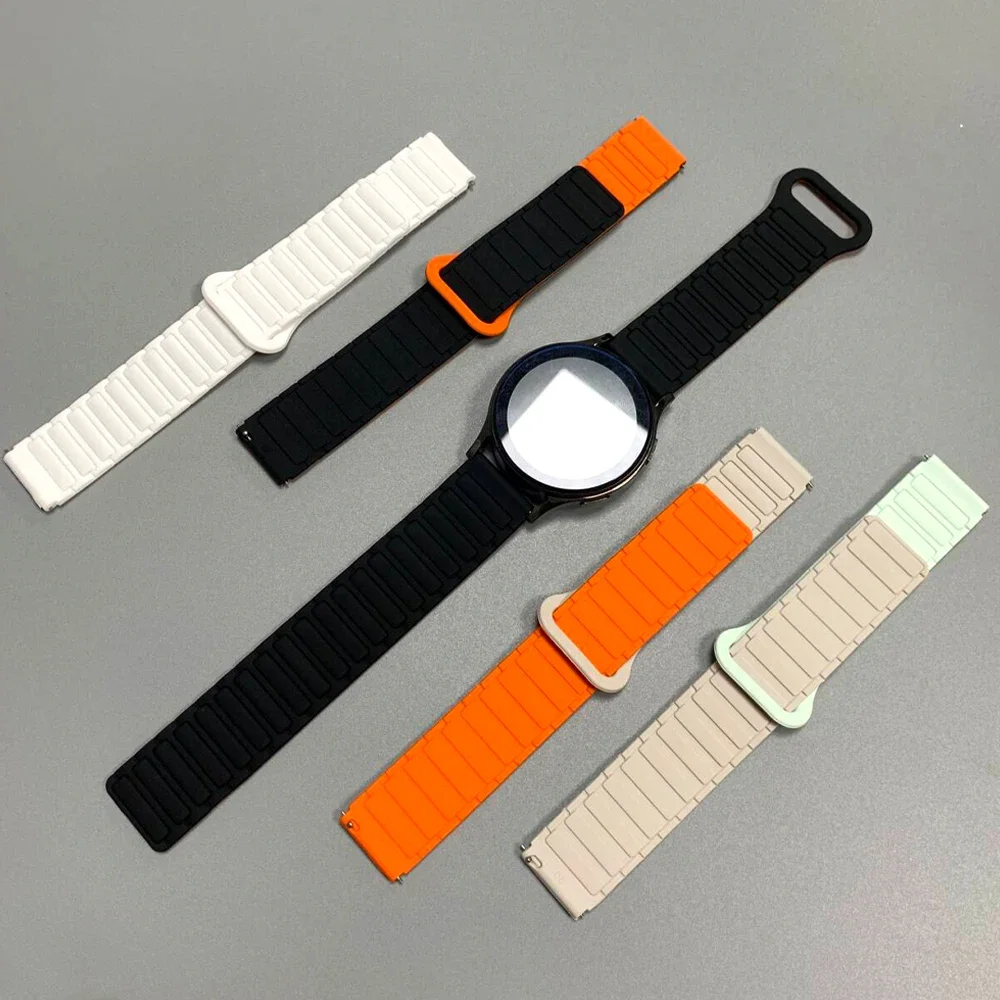 Correa de silicona para reloj HUAWEI WATCH 5/GT 5 Pro, banda de 46mm GT 4 3 SE 2 42mm HONOR Magic Watch4 GS Pro, pulsera magnética - imagen 4