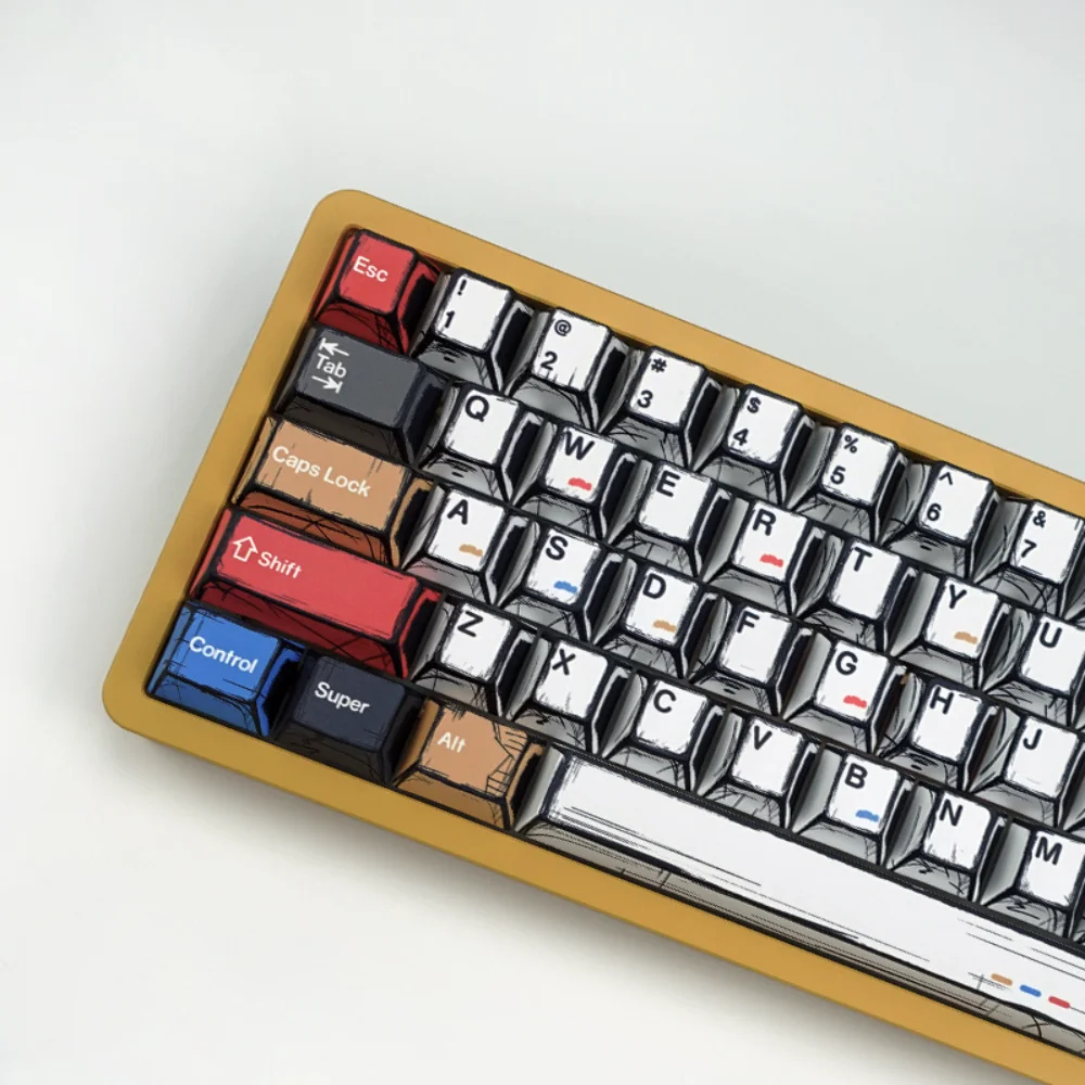 Teclas de teclado mecánico PBT con forma de cereza, 130 teclas, compatibles con teclado para juegos MX - imagen 3