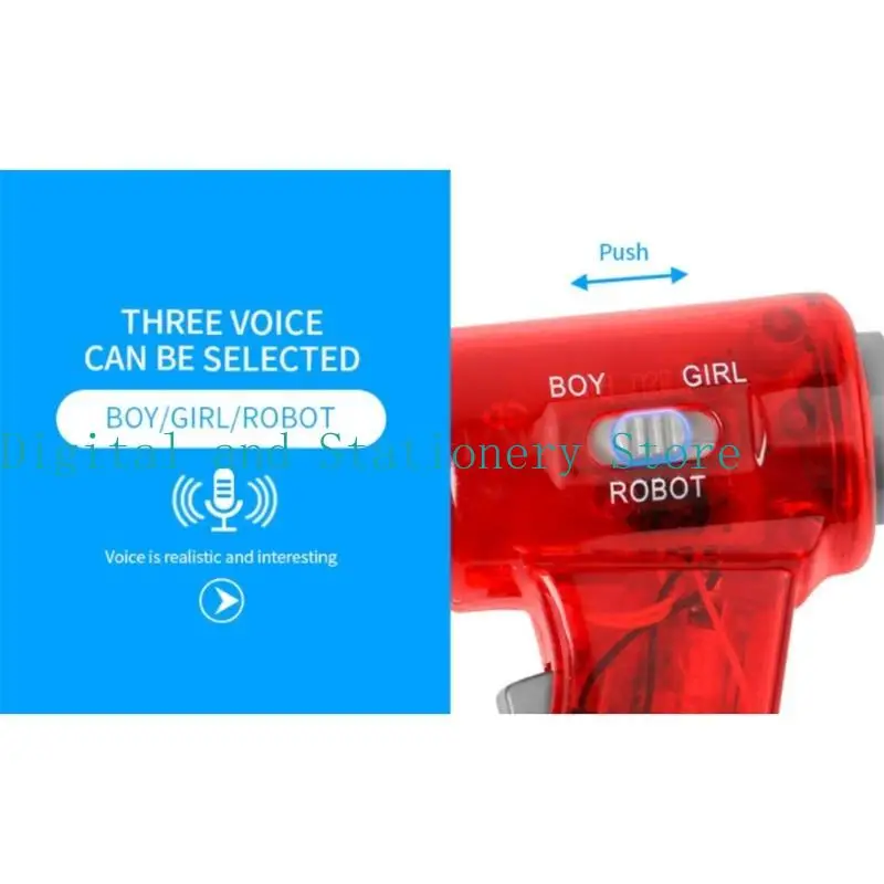 Y1UB Funny Multi Voice Changer Amplifier 3 Diferentes voces Fun altavoz juguete para niños para niños ideales para niños - imagen 5