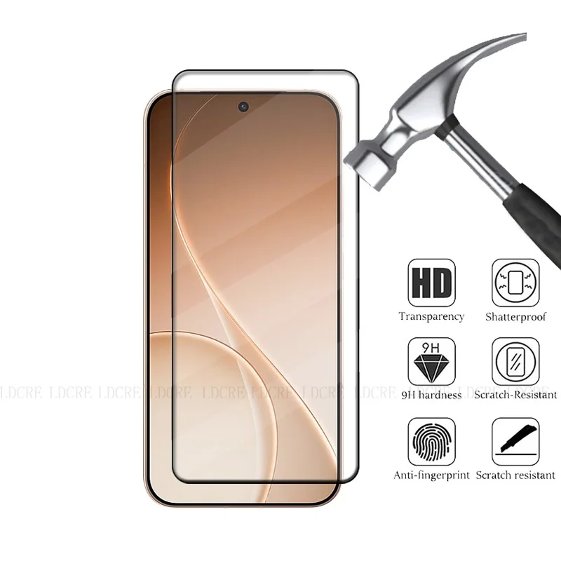 1-4 Uds para OPPO Reno 15 Pro vidrio OPPO Reno 15 vidrio templado cubierta completa pegamento Protector de pantalla de teléfono OPPO Reno 15 Pro - imagen 2