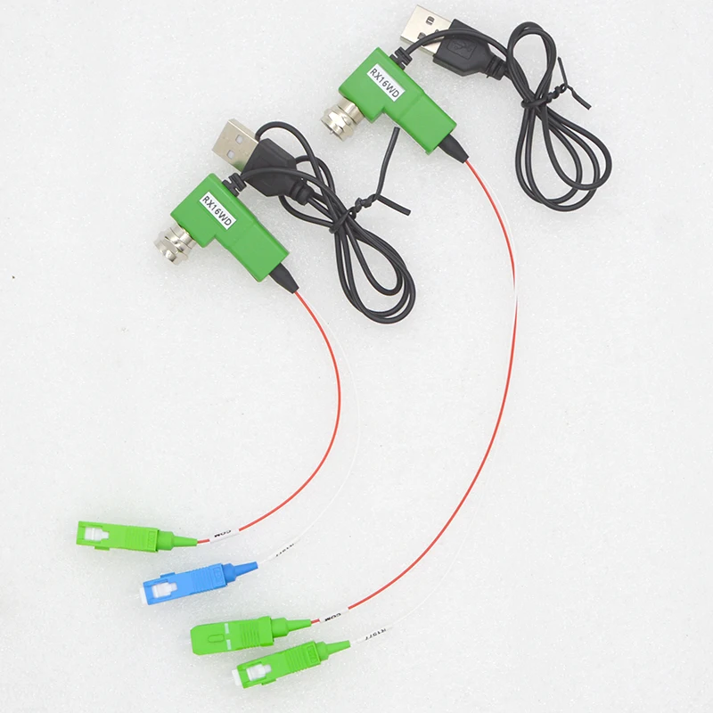 Receptor óptico FTTH CATV xPON alimentado por USB, salida RF 73dBuV, venta al por mayor