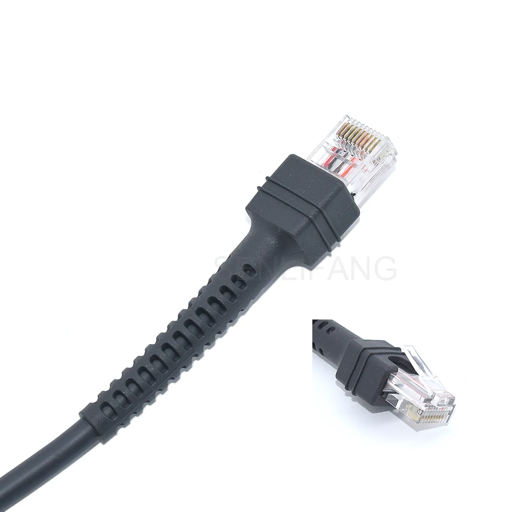 Cable de datos del escáner de código de barras, escáner USB a RJ48 RJ50 de 2M para LS1203 LS2208 LS4208 LS3008 CBAU01-S07ZAR - imagen 5