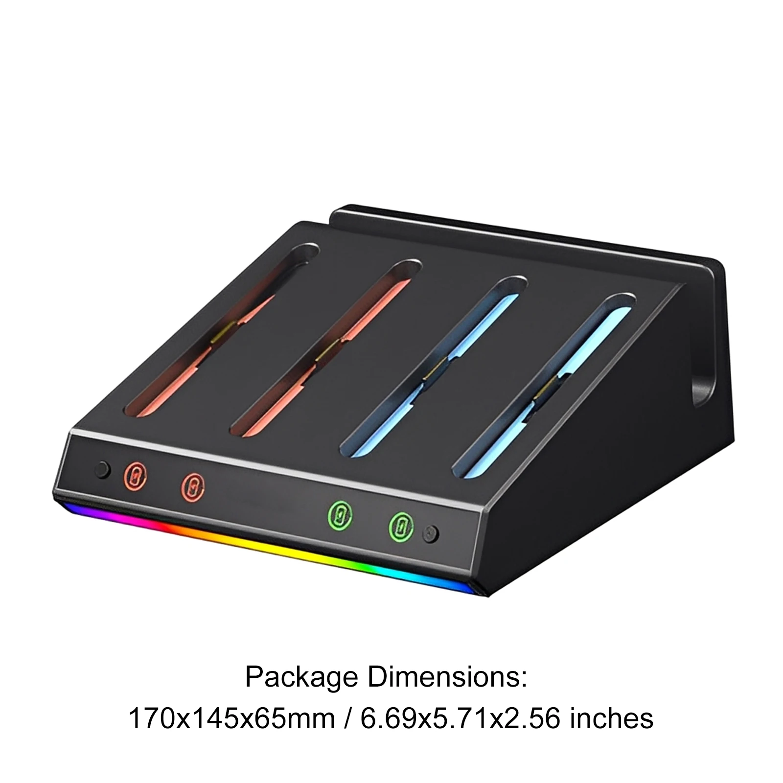 Base de carga de refrigeración 4 en 1, Base de expansión para TV, estación de soporte de carga, estación de acoplamiento cargada para Switch 2 - imagen 4