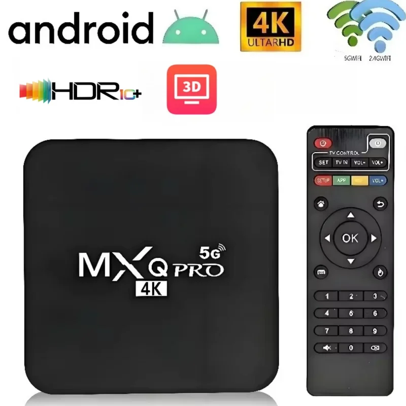 Versión Global MXQpro RK3229 Android Smart TV Box 4K reproductor multimedia TV BOX Control remoto TV decodificador IPTV Netflix YouTube - imagen 2