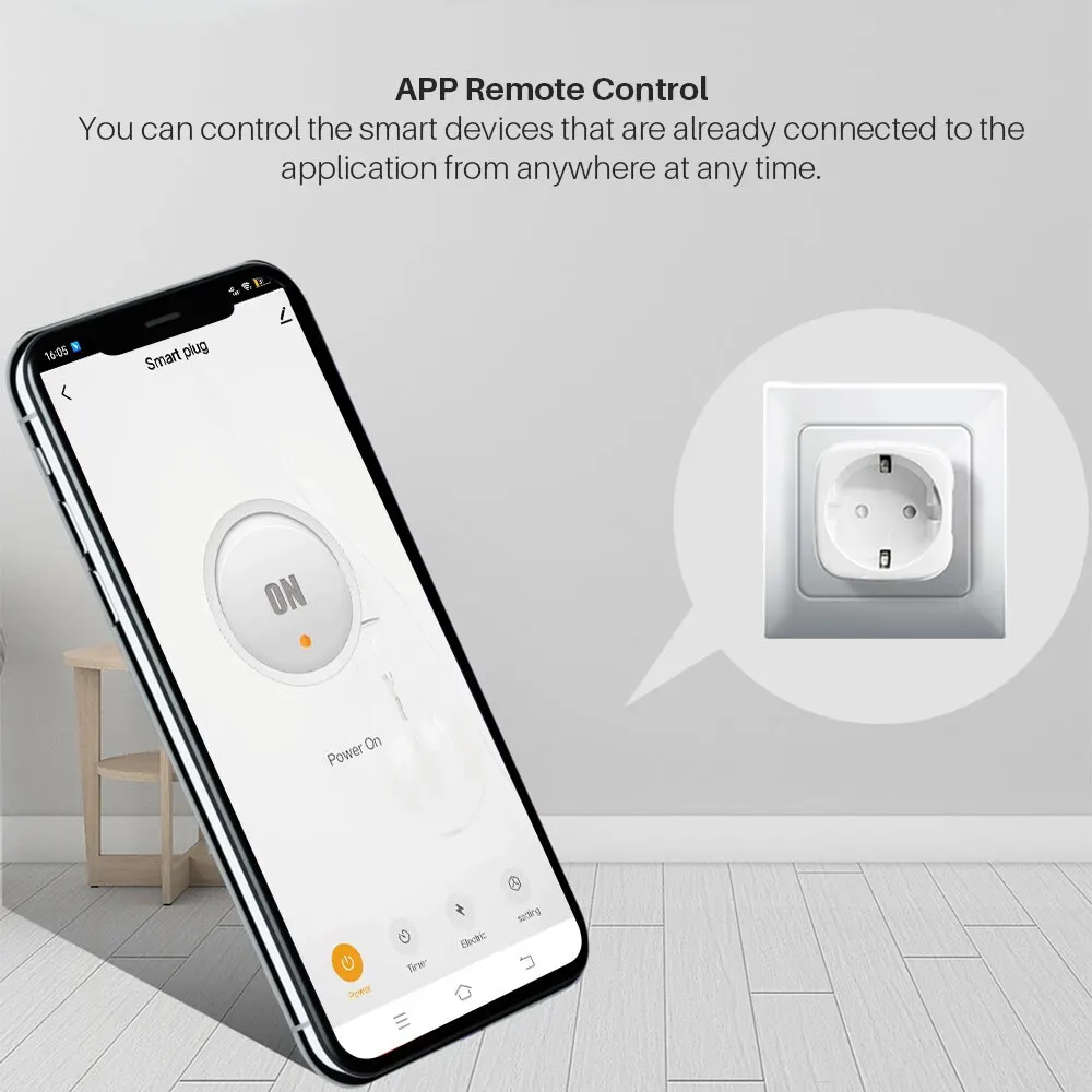 Enchufe inteligente Zigbee UE 16A/20A enchufe inteligente con cuenta regresiva temporizada Control de voz funciona con Alexa Google Home Alice - imagen 5