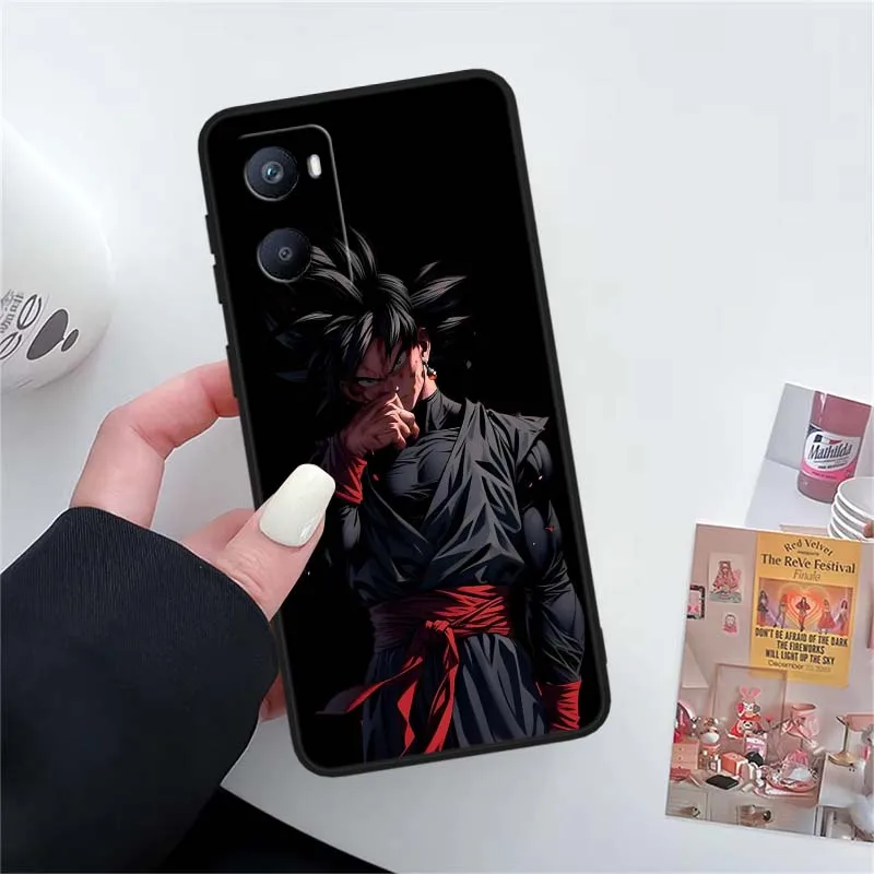 Anime d-dragon Ball Saiyan para OPPO Reno 11 10 9 8 7 6 5 4 2 Z SE Lite Plus Pro 4G 5G funda de teléfono negra - imagen 5
