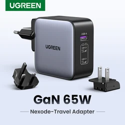 UGREEN Cargador USB-C GaN Viaje Todo en Uno
