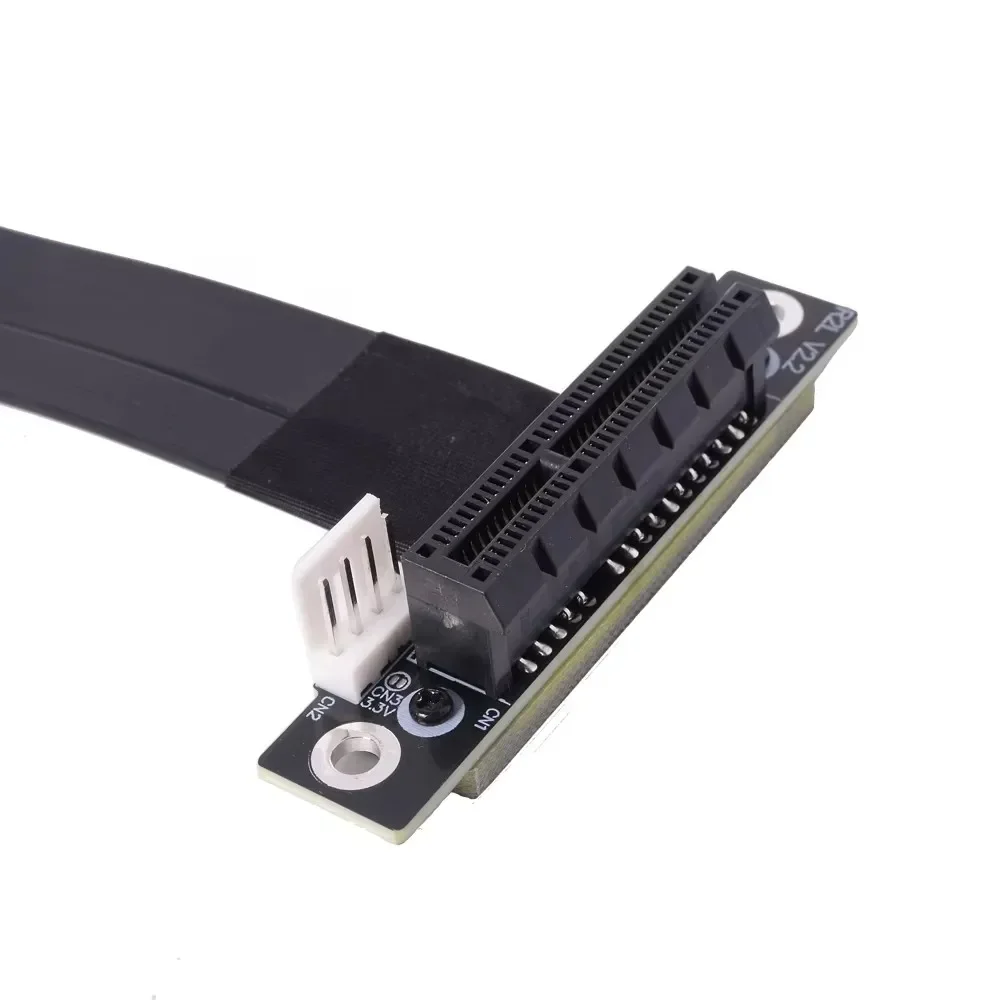 M.2 NGFF NVMe SSD a PCI-E 4,0 3,0 x4 adaptador extensor puentes PCIe 4X Cable giro 90 ángulo GPU extensión STX tarjeta de vídeo gráfica - imagen 4