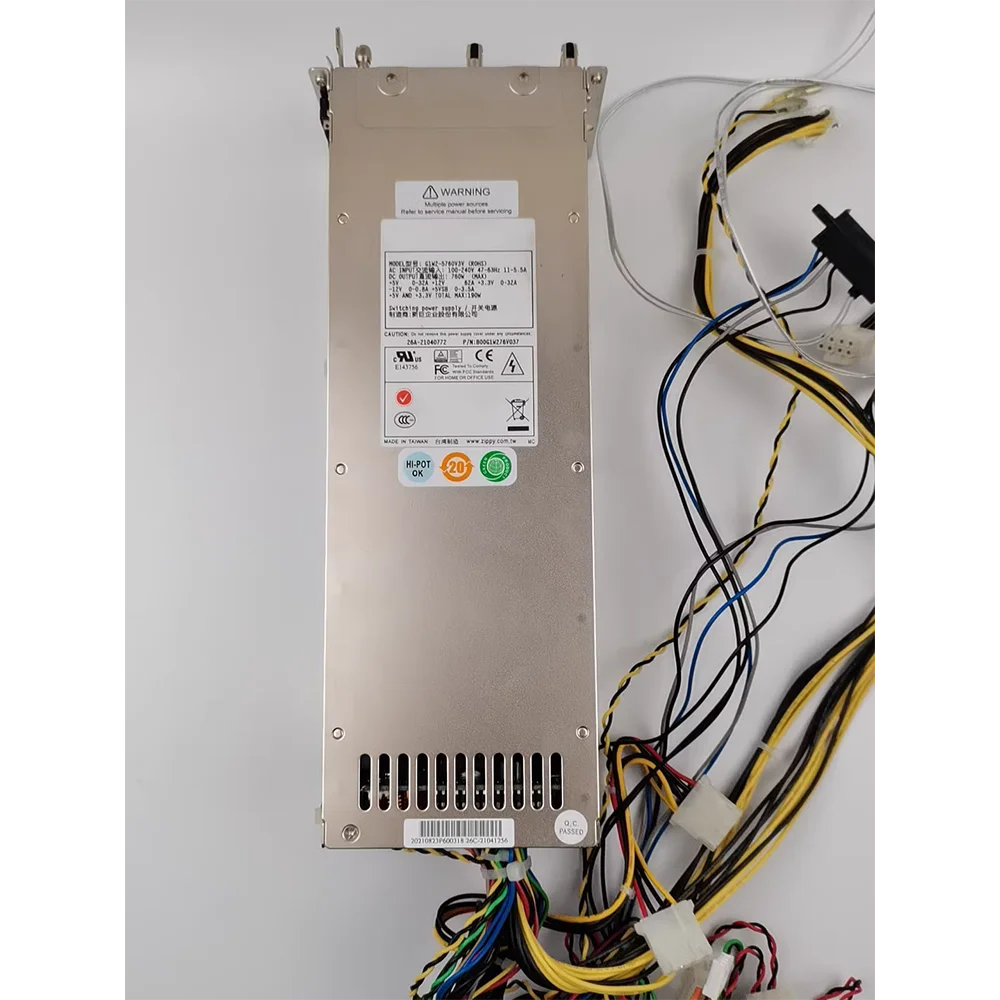 Prueba de 100% de fuente de alimentación para G1W2-5760V3V 2U Funciona bien - imagen 2