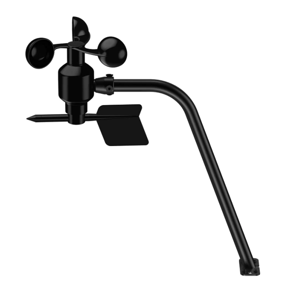 Velocidad del viento de aleación de aluminio 0-60 m/s Sensor de dirección del viento de 360 grados con función de calefacción instrumento de medición de estación meteorológica