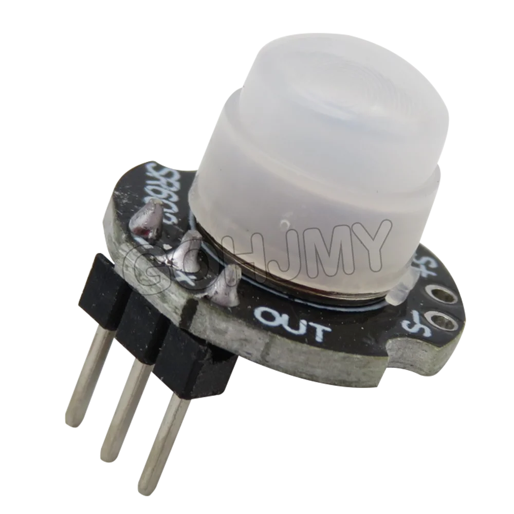 Mini Sensor de movimiento SR602, módulo Detector de MH-SR602, Kit PIR infrarrojo piroeléctrico, soporte de interruptor sensorial para Arduino Diy con lente - imagen 4