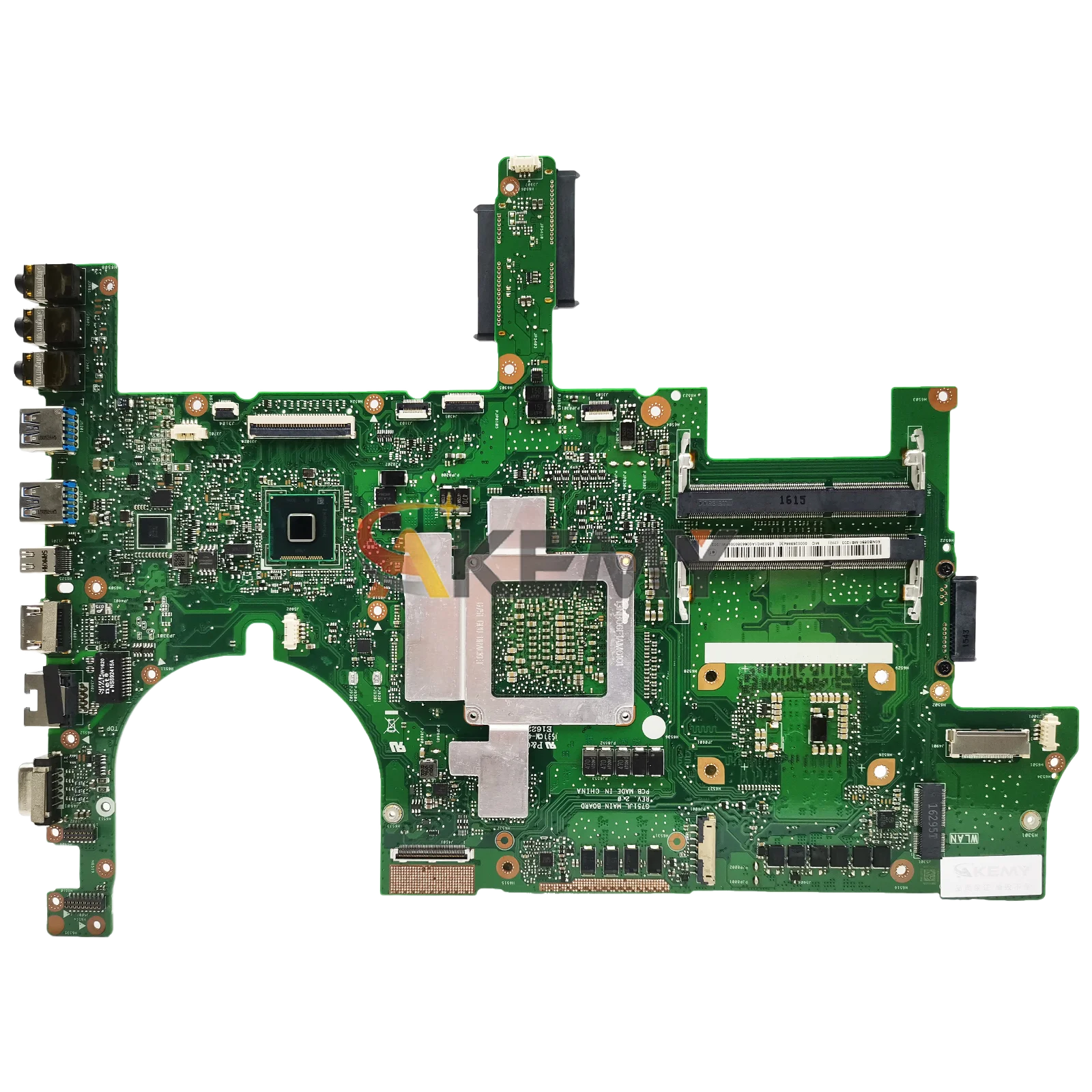 Placa base para ordenador portátil G751JL para ASUS ROG G751JY G751JL G751JT G751J placa base para portátil con CPU i3 i5 i7 100% pruebas OK envío rápido - imagen 2