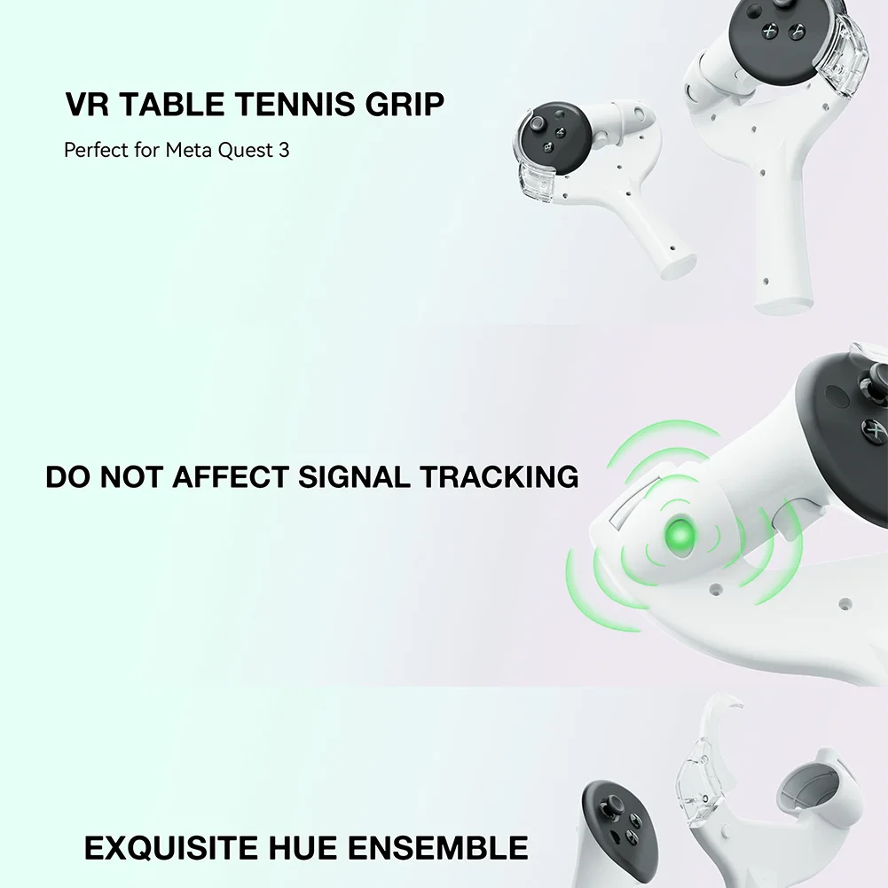 Adaptador de tenis de mesa para Meta Quest 3, controlador táctil, mango de agarre para raqueta de Ping Pong, accesorios de agarre de paleta de tenis de mesa - imagen 5