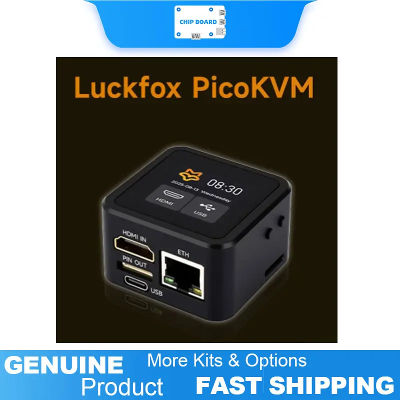 Waveshare Luckfox PicoKVM permite una gestión remota liviana basada en IP a través de entrada HDMI 1080p60 y simulación de dispositivo HID