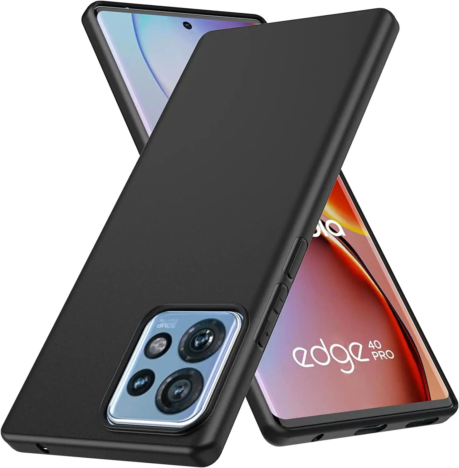 Funda de TPU suave para motocicleta, protector negro mate para Moto Edge 40 Pro Plus X40 X30 30 20 Fusion Lite Neo G72 G52 G51 G13 G42 G32 G73 G60S