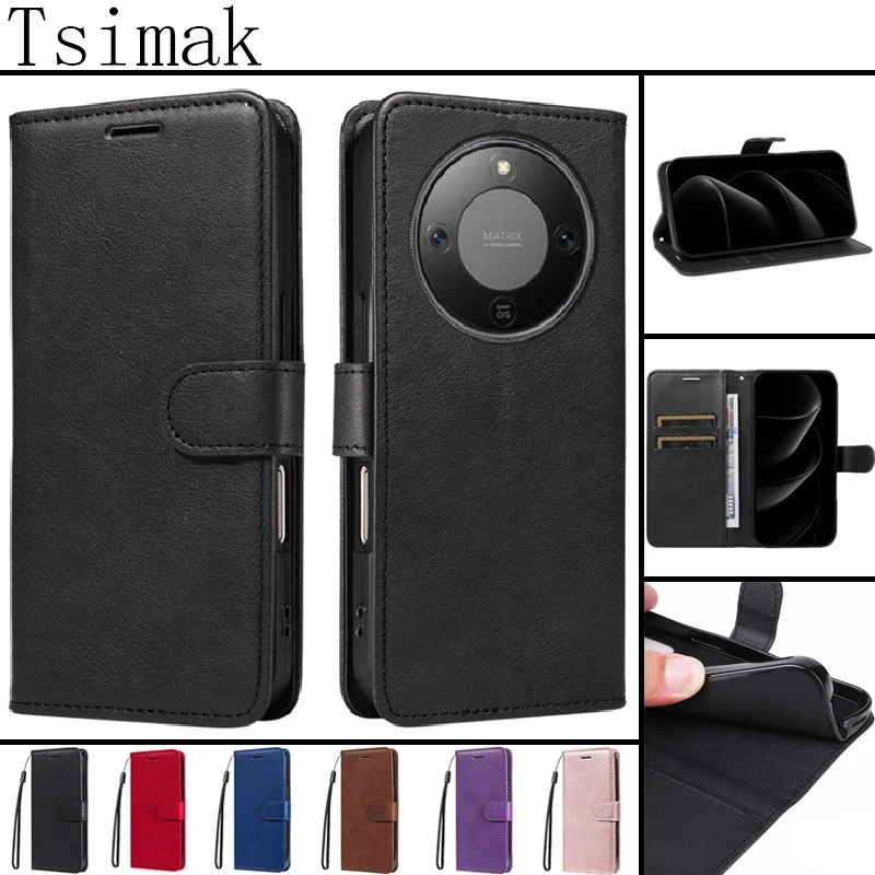 Funda Cuero Honor X7b X9b Magic 7 Pro - Billetera Tapa Antigolpes - imagen 5