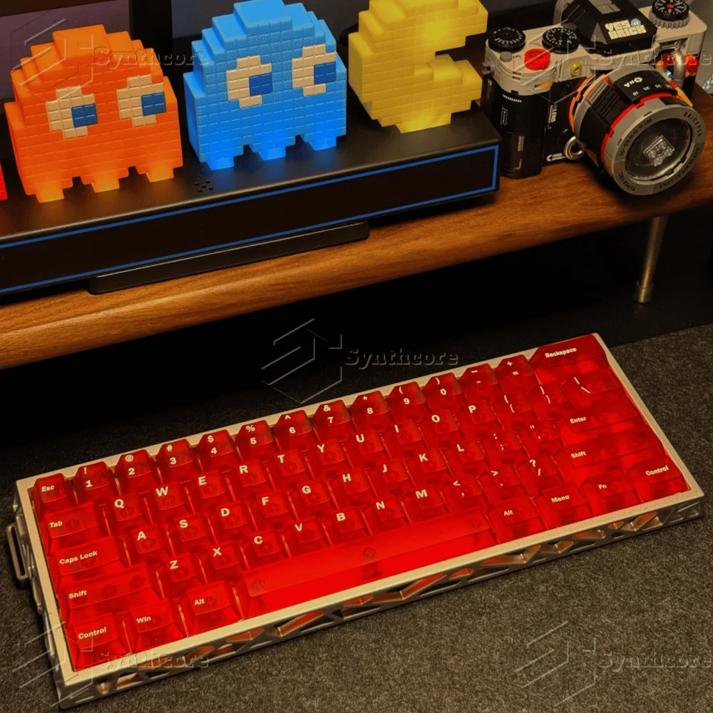 Juego de teclas transparentes de niebla para PC, teclas transparentes de cereza de 105 teclas, adecuadas para teclado mecánico de diseño 60/84/87