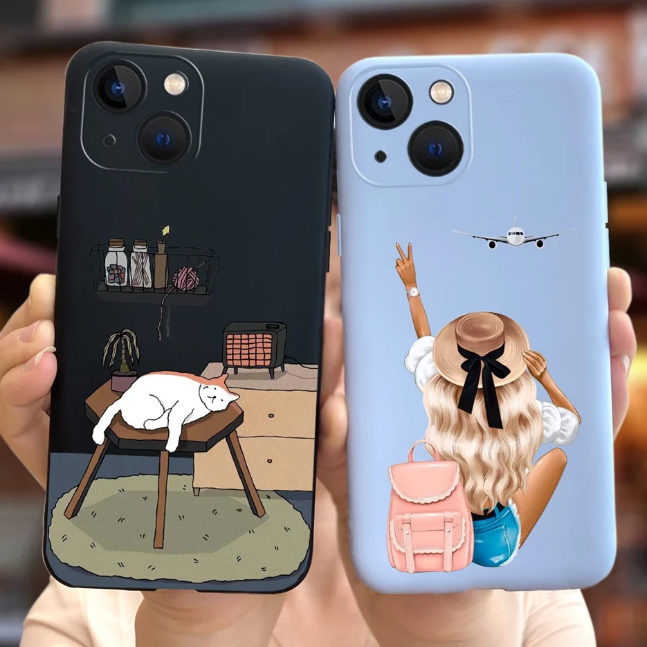 Para Apple iPhone 13 funda bonita de dibujos animados de moda suave TPU Fundas de teléfono para iPhone 13 Pro Max iPhone13 Mini Fundas Coque parachoques - imagen 5